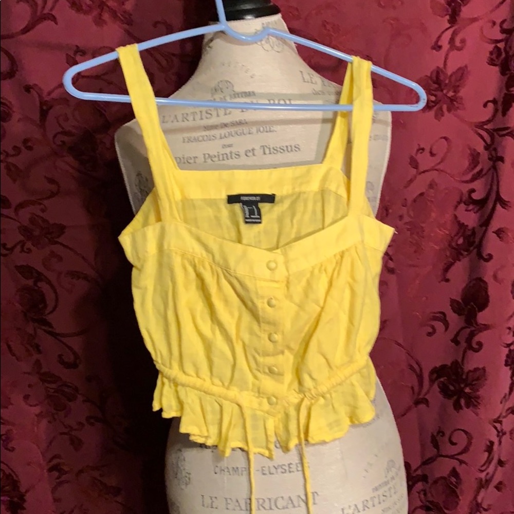 Yellow crop top - Picture 2 of 2